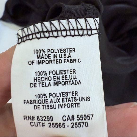 Bebe Slip Dress Size M NWT Satin Black Cowl Neck Lightweight Minimalist Midi NWT - Picture 9 of 9